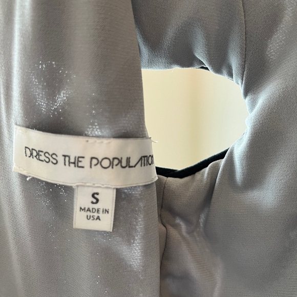 Dress The Population Sequin Body Con Mini Dress Made in USA Size Small - Picture 16 of 16